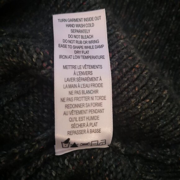 2/$30.00 - Ricki's Ladies Dark Green Cowl Neck Sweater/Tunic - Picture 5 of 10